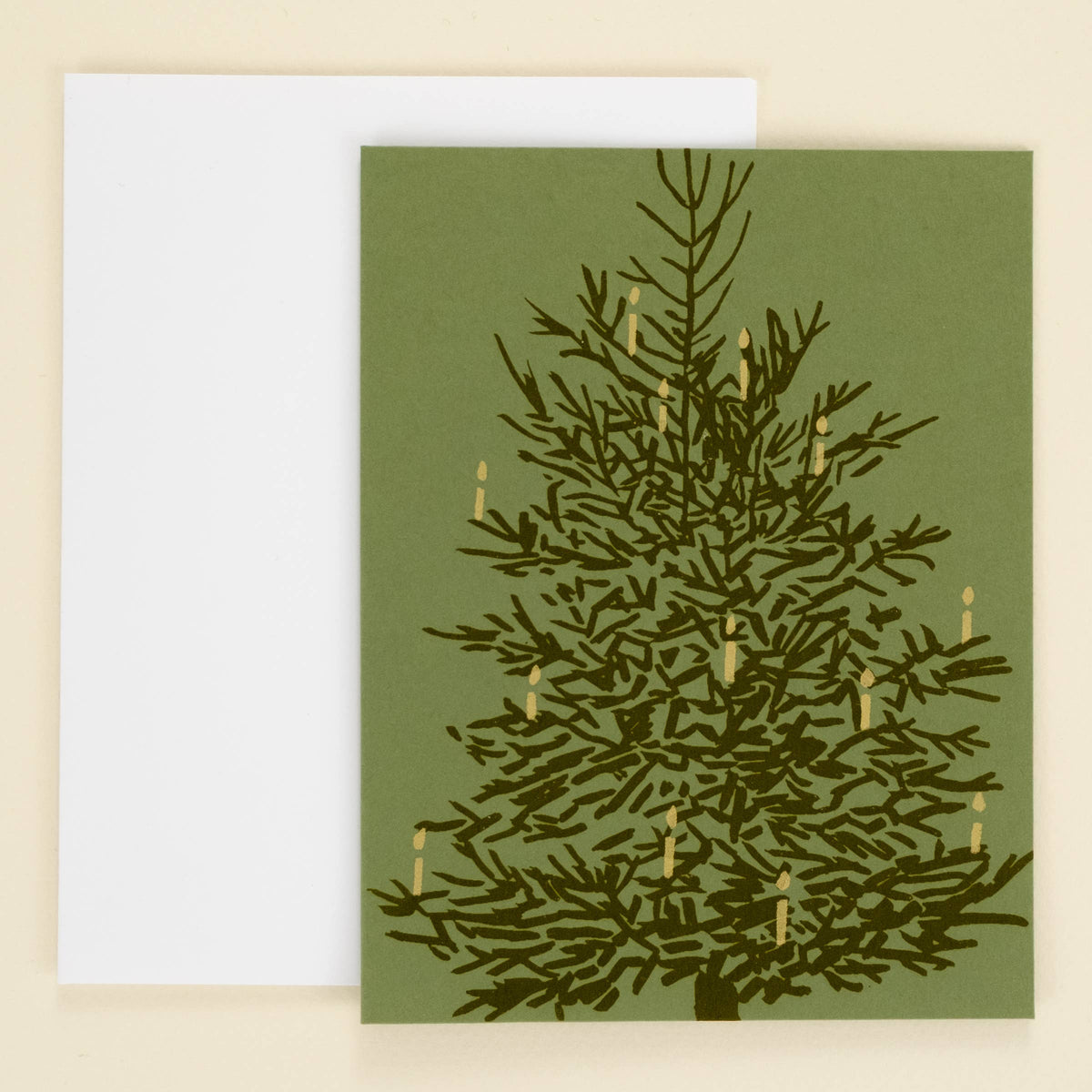 Christmas Tree Candle Card