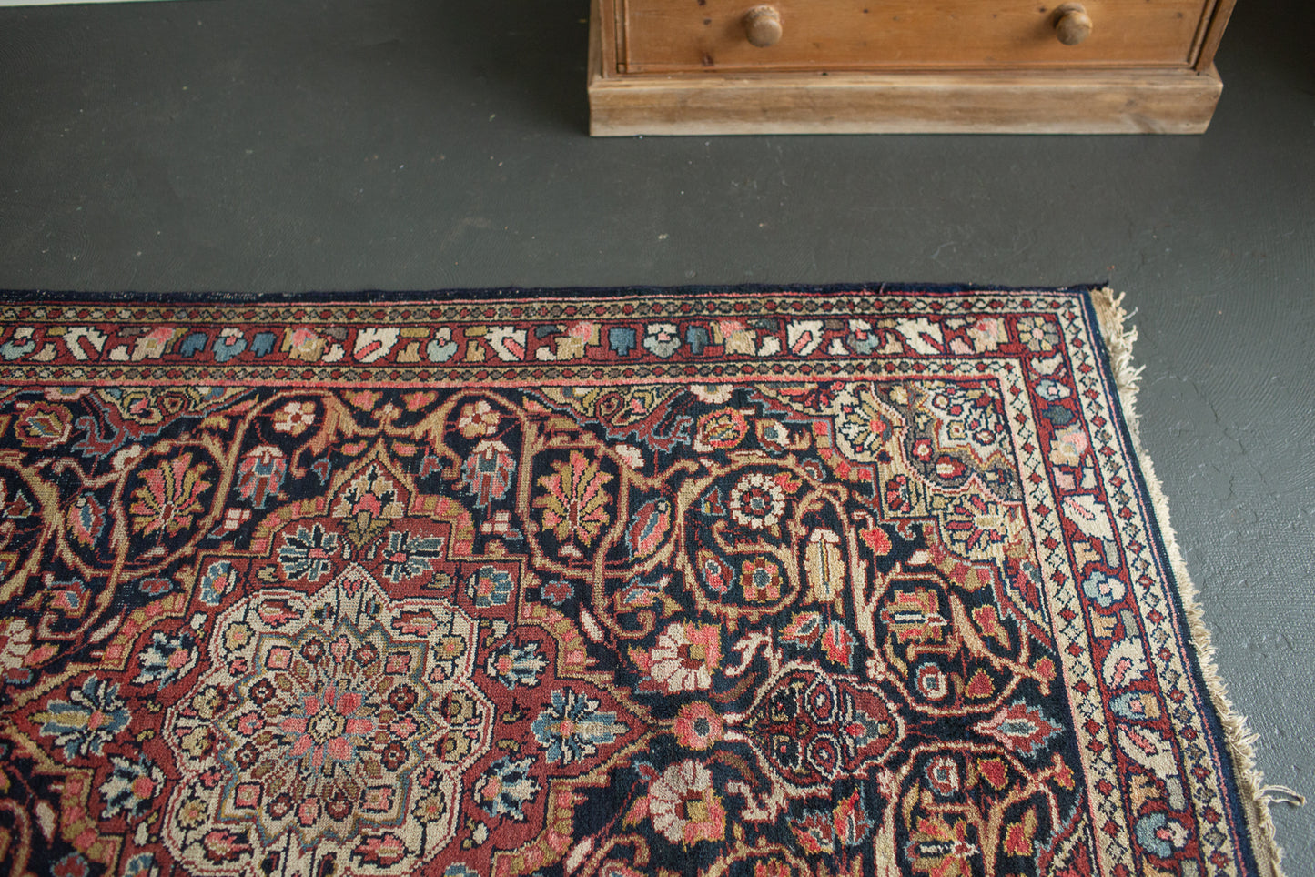 Antique Persian Mahal Rug