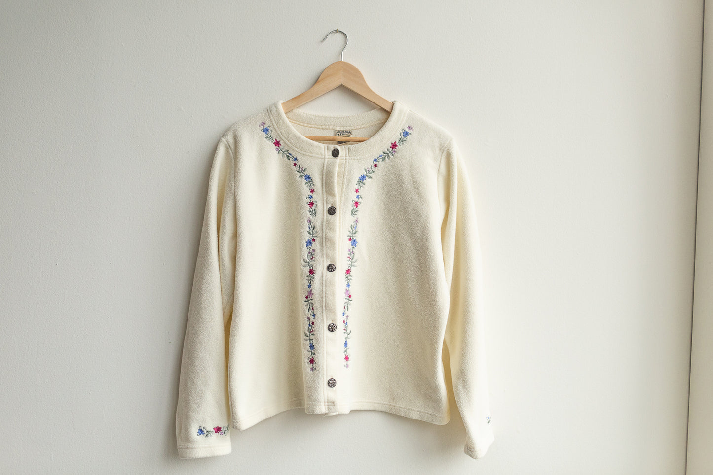 Vintage Embroidered Fleece Coat