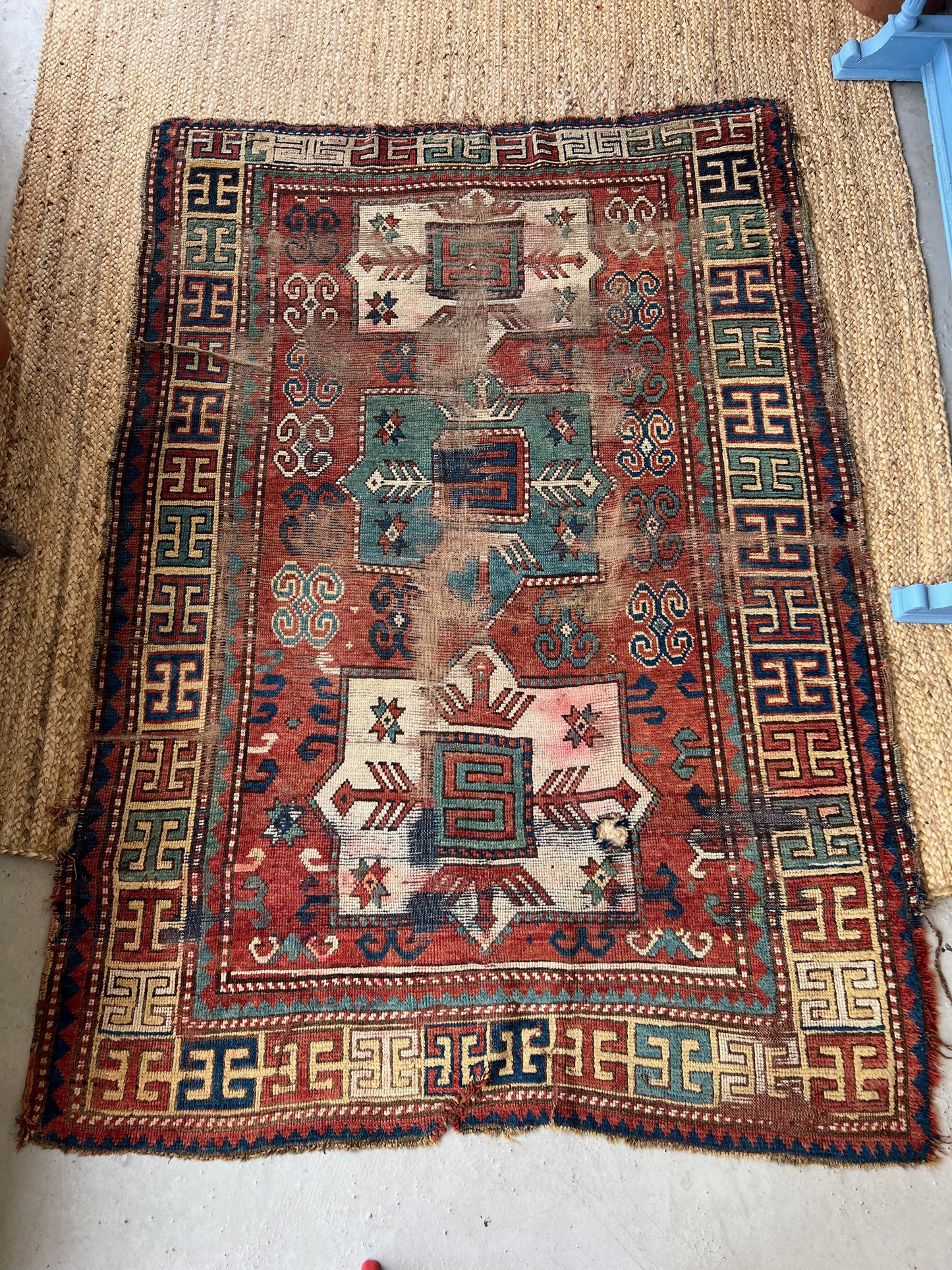 Antique Caucasian Rug