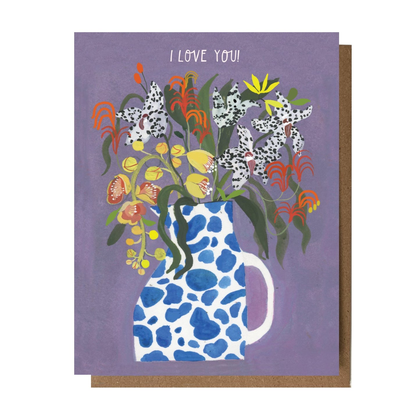 I Love You Cowlily Card