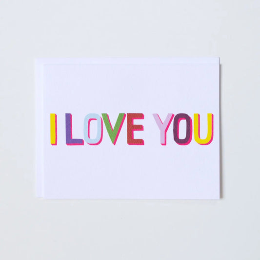 I Love You Rainbow Card