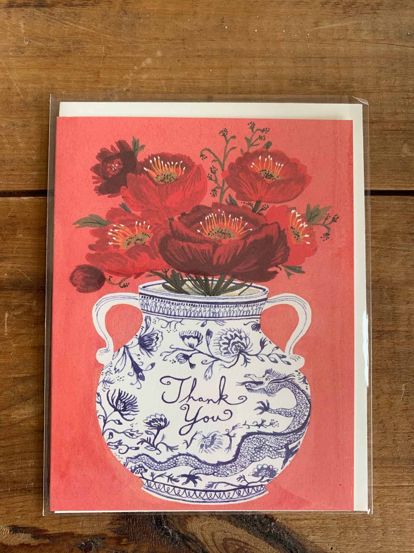 Dragon Vase Thank You Card