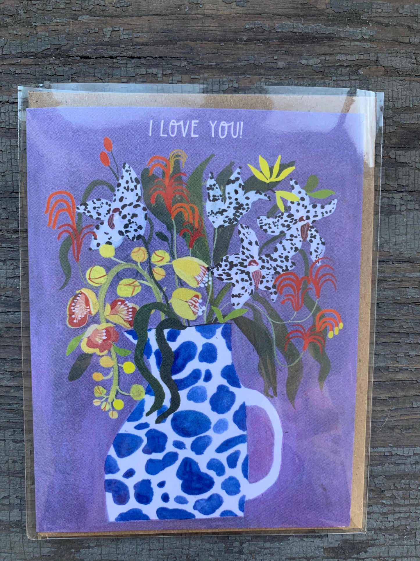 I Love You Cowlily Card